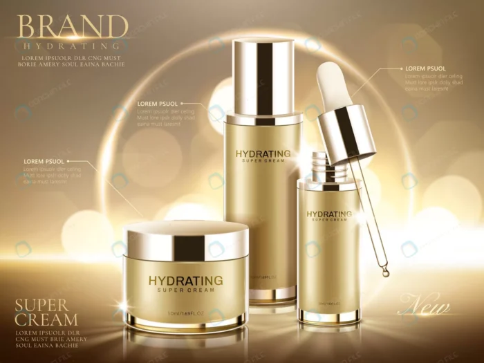hydrating cosmetic product ads champagne gold con crc2c1942ee size6.00mb - title:وکتور تبلیغاتی سرم مراقبت از پوست - اورچین فایل - format:EPS - وکتور - sku:crc2c1942ee - keywords: p_id:77137