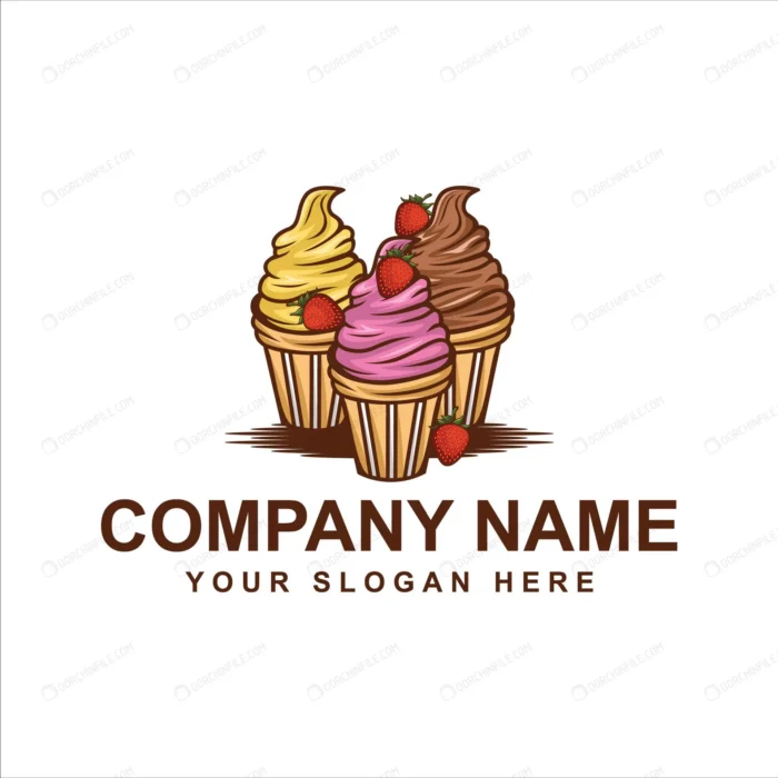 ice cream logo crccd26d284 size0.53mb - title:لوگو بستنی قیفی میوه ای - اورچین فایل - format:EPS - وکتور - sku:crccd26d284 - keywords: p_id:96717
