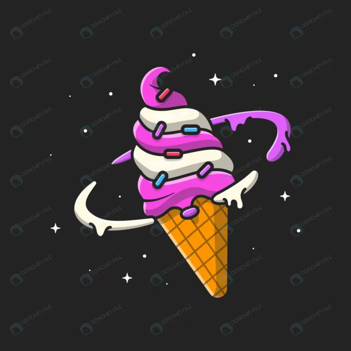 ice cream planet flat cartoon style crcb14df99f size0.96mb - title:کانسپت بستنی با الهام از کیوان - اورچین فایل - format:EPS - وکتور - sku:crcb14df99f - keywords: p_id:39822