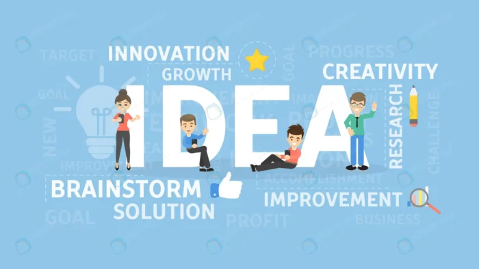 idea concept illustration solution creativity bra crc4bcfcb99 size1.90mb - title:وکتور اعضای تیم و پیدا کردن راه حل - اورچین فایل - format:EPS - وکتور - sku:crc4bcfcb99 - keywords: p_id:86307