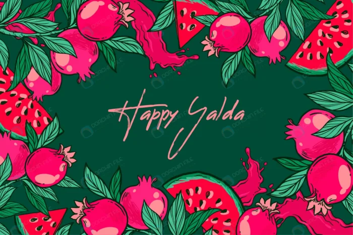 illustrated drawn yalda background crc52b7e07a size4.77mb 1 - title:وکتور بک گراند شب یلدا - اورچین فایل - format:EPS - وکتور - sku:crc52b7e07a - keywords: p_id:43135
