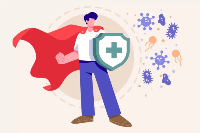 immune system concept with shield crcb1244c9c size648.62kb - title:سپر کارتونی با موضوع سیستم ایمنی - اورچین فایل - format:EPS - وکتور - sku:crcb1244c9c - keywords: p_id:38281