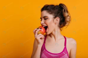 indoor photo blissful woman eating apple crcf57aba24 size13.7mb 6720x4480 1 - title:Home - اورچین فایل - format: - sku: - keywords: p_id:18