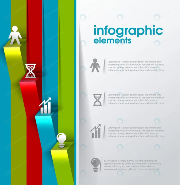 infographic abstract vector business template crcf384e006 size1.41mb - title:اینفوگرافیک 4 مرحله ای پلکانی - اورچین فایل - format:EPS - وکتور - sku:crcf384e006 - keywords: p_id:87415