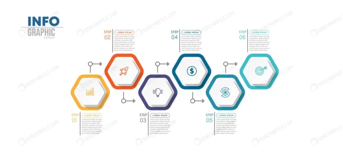 infographic element with 6 options steps can be u crc2532b3b7 size1.42mb - title:وکتور اینفوگرافی 6 مرحله ای - اورچین فایل - format:EPS - وکتور - sku:crc2532b3b7 - keywords: p_id:99007