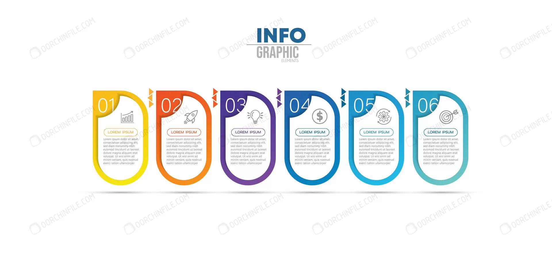 infographic element with icons 6 options steps 6 crc075f3ec2 size1.65mb - title:Home Main - اورچین فایل - format: - sku: - keywords: p_id:18