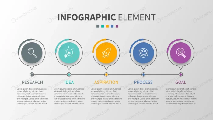 infographic template with icons 5 options steps crc289f4eb5 size1.46mb - title:وکتور اینفوگرافی 5 مرحله ای - اورچین فایل - format:EPS - وکتور - sku:crc289f4eb5 - keywords: p_id:99081