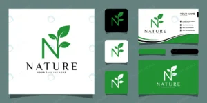 initial letter n with leaf luxury logo green leaf rnd570 frp21819343 - title:Home - اورچین فایل - format: - sku: - keywords: p_id:18