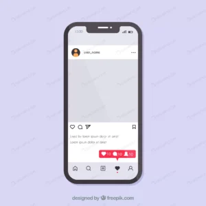 instagram concept with smartphone crc141d2501 size0.44mb - title:Home - اورچین فایل - format: - sku: - keywords: p_id:18