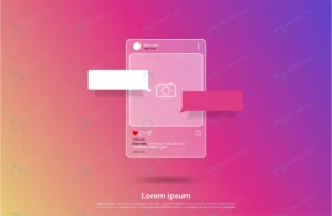 instagram interface social media template with cha rnd575 frp17991812 - title:Home - اورچین فایل - format: - sku: - keywords: p_id:18