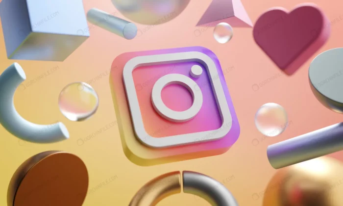 instagram logo around 3d rendering abstract shape crc3a8dab2b - title:تصویر رندر لوگو اینستاگرام - اورچین فایل - format:JPG - استوک - sku:crc3a8dab2b - keywords: p_id:98093