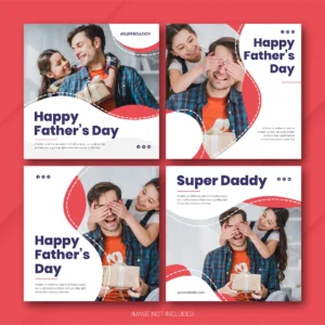instagram post bundle father s day template 3 crce0c2064a size9.73mb - title:Home - اورچین فایل - format: - sku: - keywords: p_id:18
