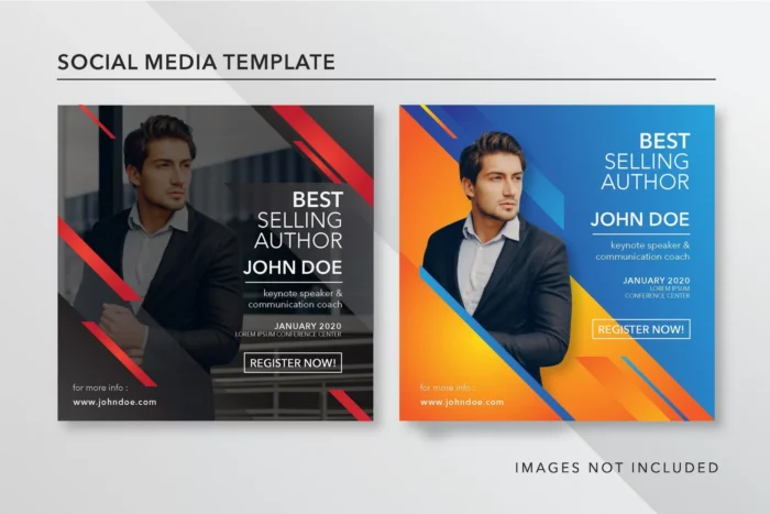 instagram post template keynote speaker crc5e14b55a size4.04mb - title:قالب پست اینستاگرام با موضوع تبلیغ بیزینس، شرکت و کسب و کار - اورچین فایل - format:EPS - وکتور - sku:crc5e14b55a - keywords:قالب پست اینستاگرام با موضوع تبلیغ بیزینس، شرکت و کسب و کار, وکتور, اینستاگرام, تمپلیت, دانلود رایگان, فایل تکی, قالب اینستاگرام, قالب پست اینستاگرام, وکتور رایگان p_id:32779