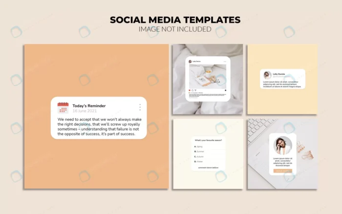 instagram social media post templates rnd258 frp19279777 - title:مجموعه قالب پست اینستاگرام با فرمت PSD - اورچین فایل - format:PSD - فتوشاپ - sku:frp19279777 - keywords: p_id:67123