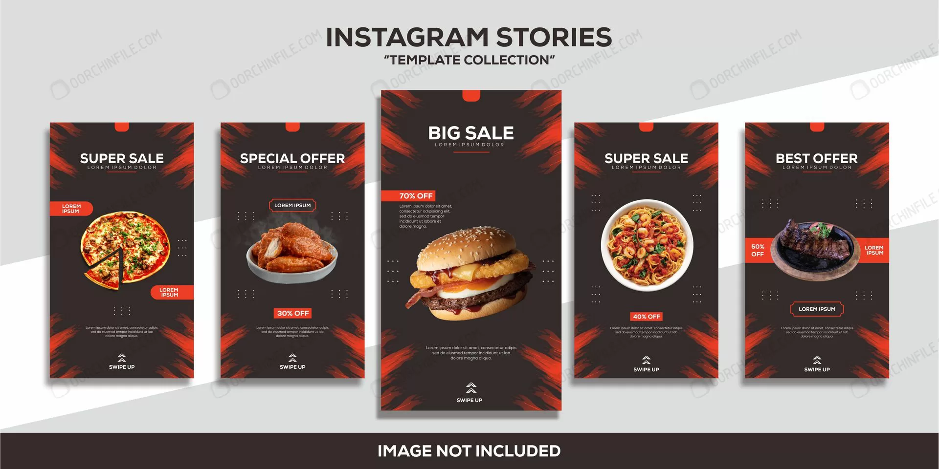 instagram stories burger food template collection crc49601b04 size3.51mb - title:قالب استوری اینستاگرام فست فود - اورچین فایل - format:EPS - وکتور - sku:crc49601b04 - keywords:قالب استوری اینستاگرام فست فود p_id:104927