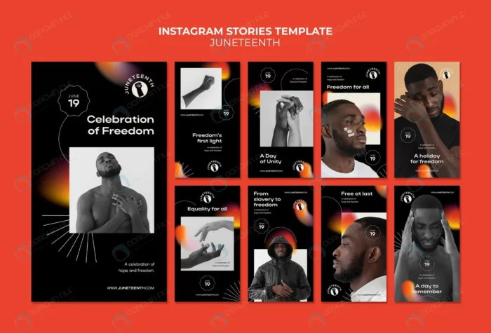 instagram stories collection juneteeth with africa rnd204 frp26329309 - title:مجموعه قالب استوری اینستاگرام - اورچین فایل - format:PSD - فتوشاپ - sku:frp26329309 - keywords: p_id:66752