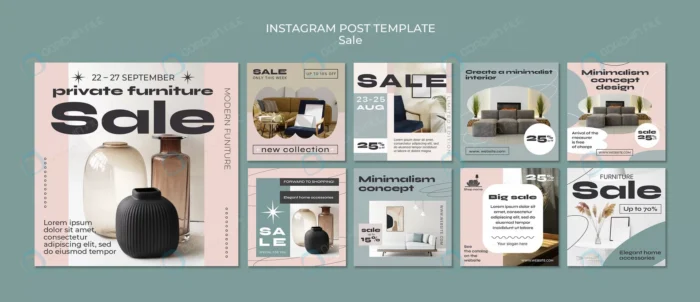 interior decor sale instagram posts collection rnd964 frp31208264 - title:مجموعه قالب پست اینستاگرام تبلیغ محصول - اورچین فایل - format:PSD - فتوشاپ - sku:frp31208264 - keywords: p_id:67115
