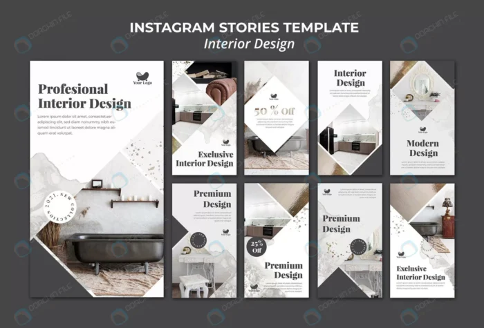 interior design instagram stories template crc5a07cfff size153.63mb - title:قالب لایه باز استوری اینستاگرام طراحی داخلی - اورچین فایل - format:PSD - فتوشاپ - sku:crc5a07cfff - keywords: p_id:45814
