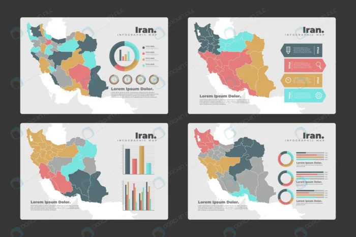 iran map infographics 2 crc7479ceb2 size6.12mb - title:وکتور مجموعه اینفوگرافیک کشور ایران - اورچین فایل - format:EPS - وکتور - sku:crc7479ceb2 - keywords: p_id:55510