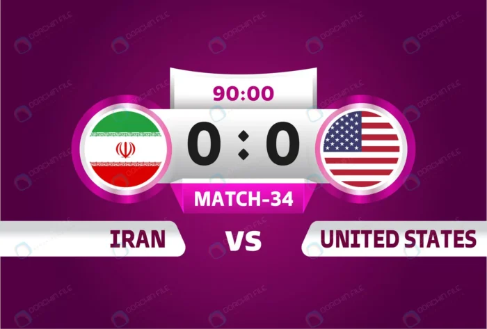 iran vs united states usa world football 2022 grou rnd264 frp29896761 - title:وکتور ایران مقابل آمریکا در جام جهانی 2022 قطر - اورچین فایل - format:EPS - وکتور - sku:frp29896761 - keywords: p_id:68607