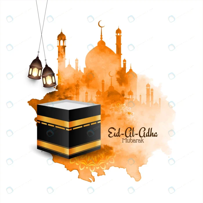 islamic eid al adha mubarak watercolor background crc2d064e7c size3.11mb 1 - title:وکتور طرح اسلامی عید قربان - اورچین فایل - format:EPS - وکتور - sku:crc2d064e7c - keywords: p_id:38995