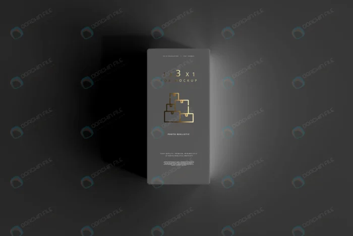 isolated box mockup crc528f8941 size36.67mb - title:موکاپ جعبه 3 در 1 مشکی و طلایی با فرمت فتوشاپ - اورچین فایل - format:PSD - فتوشاپ - sku:crc528f8941 - keywords: p_id:55710