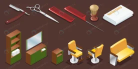 isometric barber shop elements set with razor com crcf3b4a22c size3.40mb - title:Home Main - اورچین فایل - format: - sku: - keywords: p_id:18