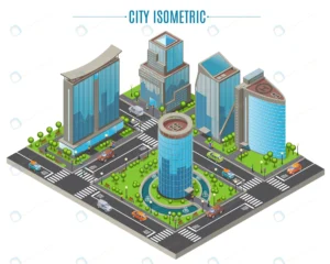 isometric business city concept crc5645005b size5.82mb - title:Home - اورچین فایل - format: - sku: - keywords: p_id:18