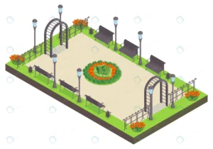 isometric city park composition with view public crc0d06a482 size5.26mb - title:Home - اورچین فایل - format: - sku: - keywords: p_id:18