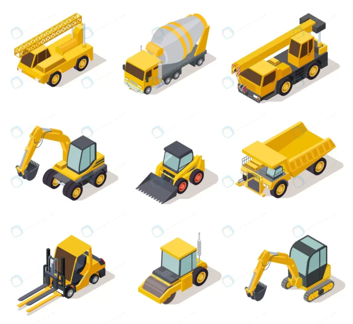 isometric industrial machinery 3d construction eq crcaa47d7f8 size4.14mb - title:دانلود فایل سه بعدی تجهیزات و ماشین آلات خاکبرداری و اجرای ساختمان با فرمت وکتور و بصورت ایزومتریک - اورچین فایل - format:EPS - وکتور - sku:crcaa47d7f8 - keywords: p_id:34711