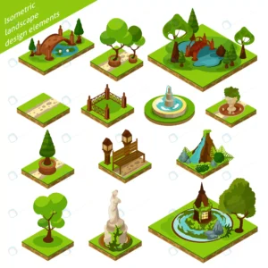 isometric landscape design elements crca5323642 size3.91mb - title:Home - اورچین فایل - format: - sku: - keywords: p_id:18