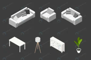 isometric living room concept set furniture scand crc7b0022ff size0.80mb - title:Home - اورچین فایل - format: - sku: - keywords: p_id:18