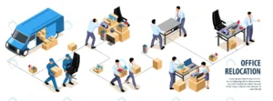 isometric office move infographics illustration.j crcb89de664 size2.35mb - title:Home - اورچین فایل - format: - sku: - keywords: p_id:18