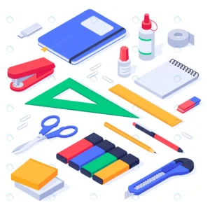 isometric office supplies school stationery tools crc24955f41 size2.10mb - title:Home - اورچین فایل - format: - sku: - keywords: p_id:18