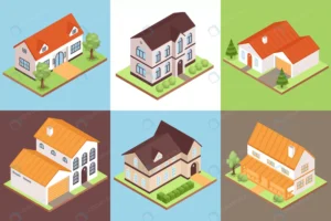 isometric private house compositions set with dif crc746556b6 size3.86mb - title:Home - اورچین فایل - format: - sku: - keywords: p_id:18