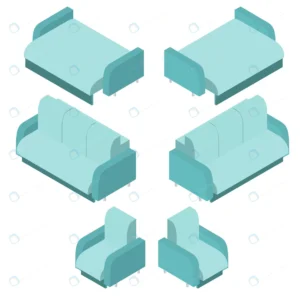 isometric turquoise sofa light blue chair sofa be crc4a2fc1b4 size1.21mb - title:Home - اورچین فایل - format: - sku: - keywords: p_id:18