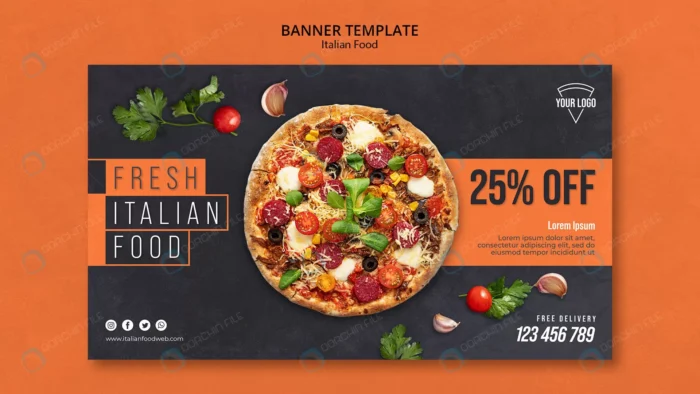 italian food banner template crc322bf30b size137.66mb - title:تمپلیت بنر رستوران و فست فود با فرمت PSD - اورچین فایل - format:PSD - فتوشاپ - sku:crc322bf30b - keywords: p_id:89485