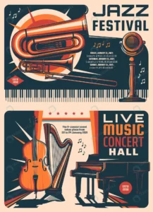 jazz festival music concert retro posters music li rnd536 frp20979925 1 - title:Home - اورچین فایل - format: - sku: - keywords: p_id:18