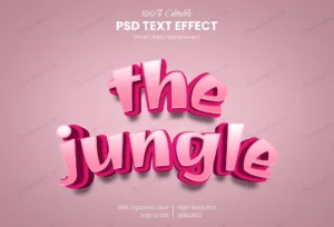 jungle 3d text style effect template crc43984d76 size9.30mb - title:Home - اورچین فایل - format: - sku: - keywords: p_id:18