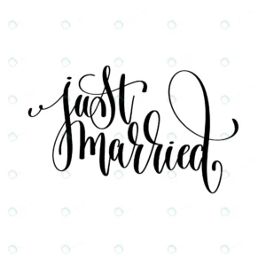 just married black white handwritten lettering rom rnd455 frp22481255 - title:Home - اورچین فایل - format: - sku: - keywords: p_id:18