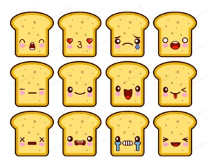 kawaii bread slice toast cartoon character set crc0b51ba88 size2.44mb - title:Home - اورچین فایل - format: - sku: - keywords: p_id:18