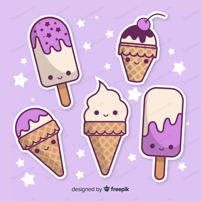 kawaii ice cream characters crc308727ac size4.75mb - title:مجموعه کارتونی بستنی - اورچین فایل - format:EPS - وکتور - sku:crc308727ac - keywords:مجموعه کارتونی بستنی, وکتور, بستنی, خوردنی و نوشیدنی, فایل تکی, کاراکتر p_id:95721