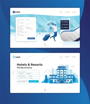 landing page online reservations website template crc4da9a9af size2.92mb - title:Home - اورچین فایل - format: - sku: - keywords: p_id:18