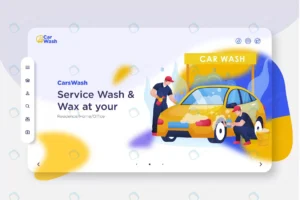 landing page ui car wash website modern style rnd184 frp31348315 1 - title:Home - اورچین فایل - format: - sku: - keywords: p_id:18