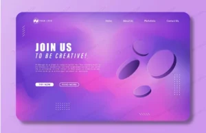 landing page with holographic background 3d shape crca8d2df5d size4.81mb - title:Home - اورچین فایل - format: - sku: - keywords: p_id:18