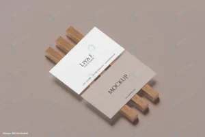 landscape business card mockup with wood pad rnd745 frp31745655 - title:Home - اورچین فایل - format: - sku: - keywords: p_id:18