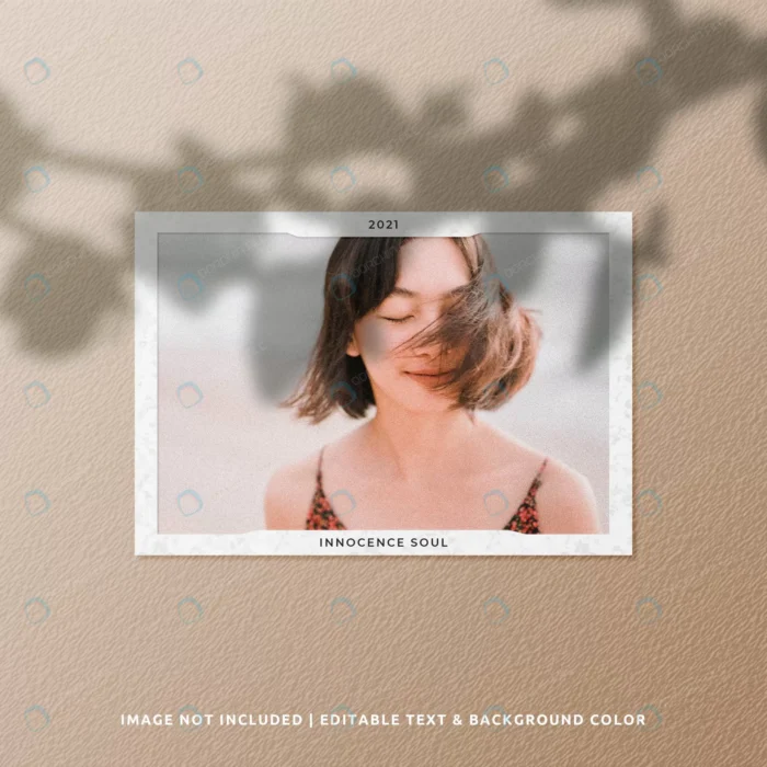 landscape paper frame photo mockup crceaef7c0d size18.74mb - title:موکاپ فریم روی دیوار با سایه شاخه درخت - اورچین فایل - format:PSD - فتوشاپ - sku:crceaef7c0d - keywords: p_id:78357