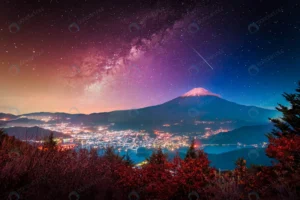 landscape with milky way galaxy mt fuji lake kawa crc64b4fe54 size10.76mb 5000x3338 - title:Home - اورچین فایل - format: - sku: - keywords: p_id:18