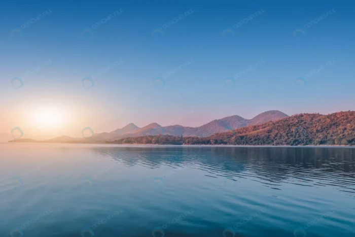 landscapes river lake view mountain morning crcda7dc4a0 - title:تصویر استوک دریاچه و کوهستان در طلوع خورشید - اورچین فایل - format:JPG - استوک - sku:crcda7dc4a0 - keywords: p_id:57726