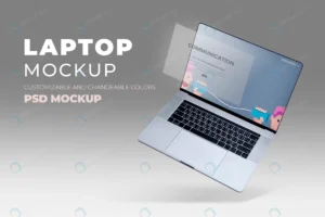 laptop screen psd mockup gray background crce8bcab7d size160.86mb - title:Home - اورچین فایل - format: - sku: - keywords: p_id:18